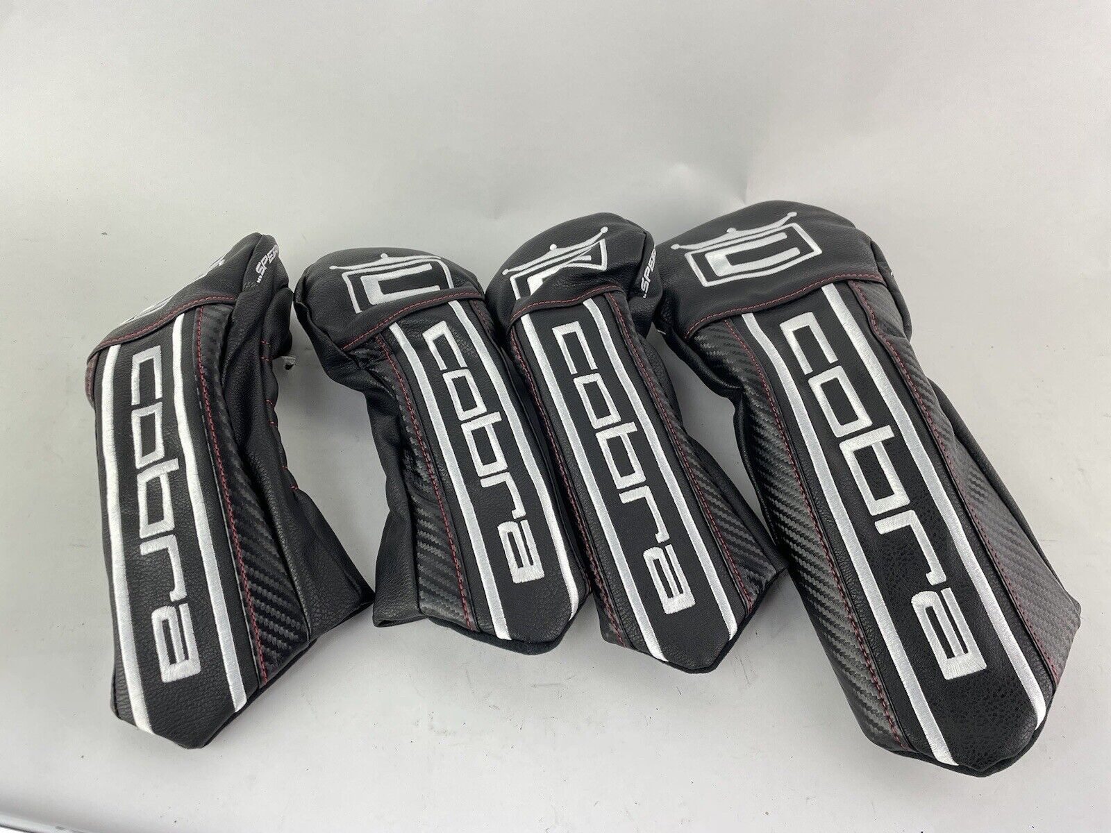 Cobra Speedzone Driver/Fairway Headcover Set (4) Headcovers Only /Black /White